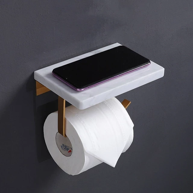 Porte papier hygiénique marbre
