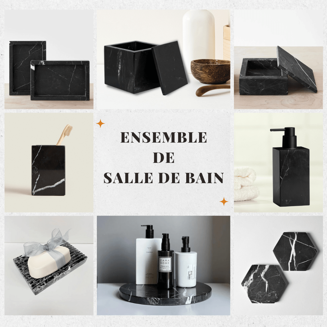 Ensemble de luxe pour organiser votre salle de bain