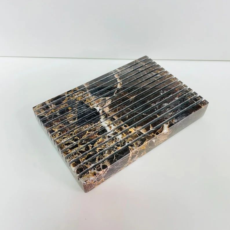 Porte-savon en marbre - Accessoire salle de bain luxe au Maroc