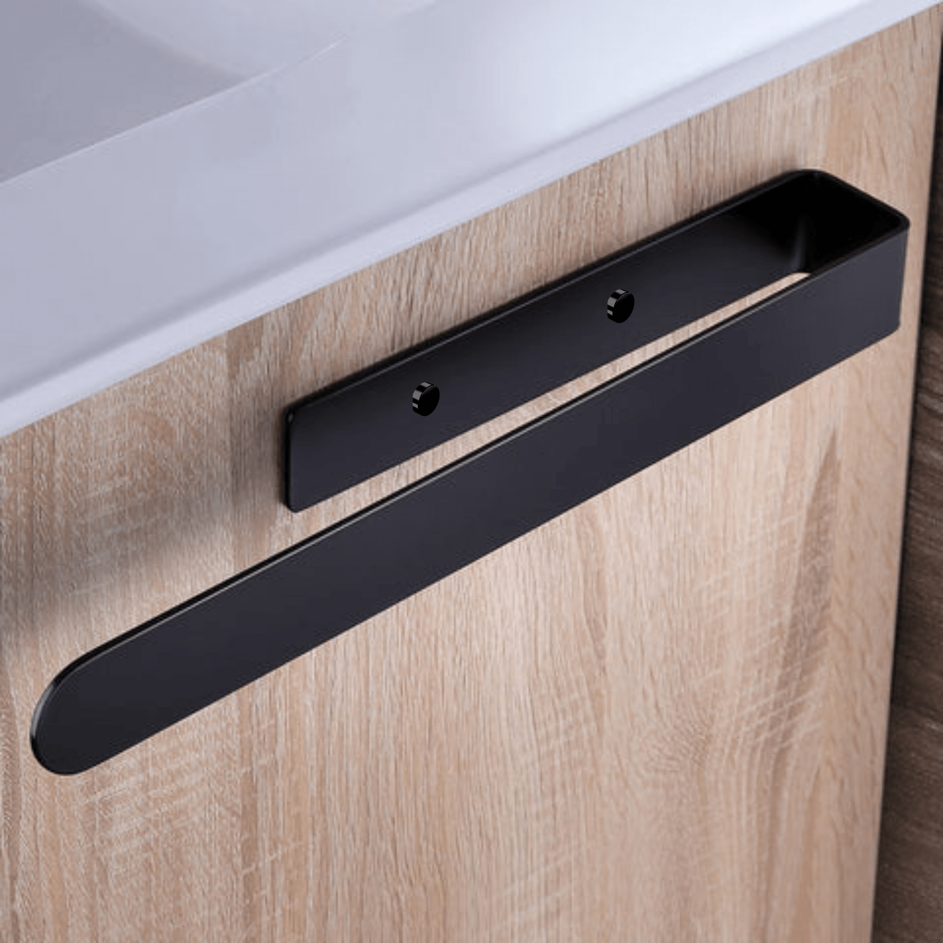 Porte-Serviettes Handy 30 Sans Perçage – Fixation Directe Sur Radiateur Sèche-Serviettes, Fabriqué En Italie, Blanc